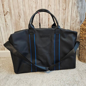 Vince Camuto Black Blue Travel Duffle Bag